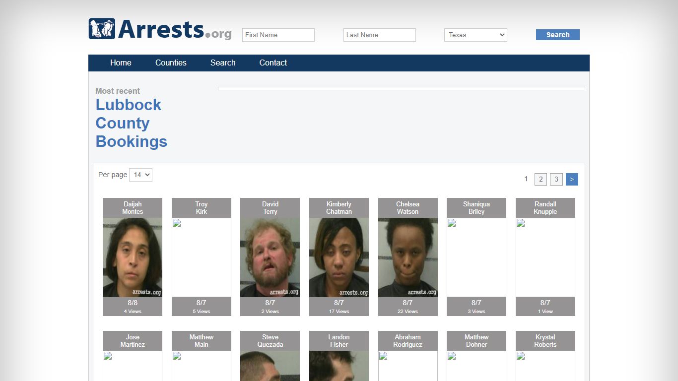 Lubbock County Arrests and Inmate Search